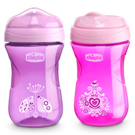 Chicco Rim Spout Trainer Cup 9oz, 9m+ (2pk)