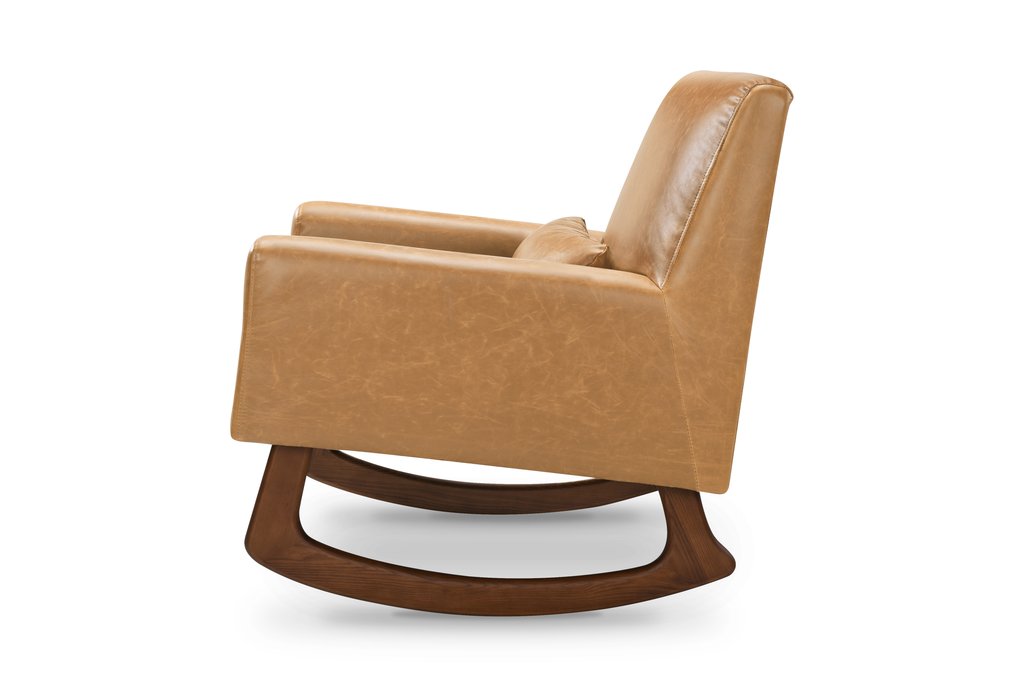 Nursery Works Sleepytime Rocker in Vegan Tan Leather